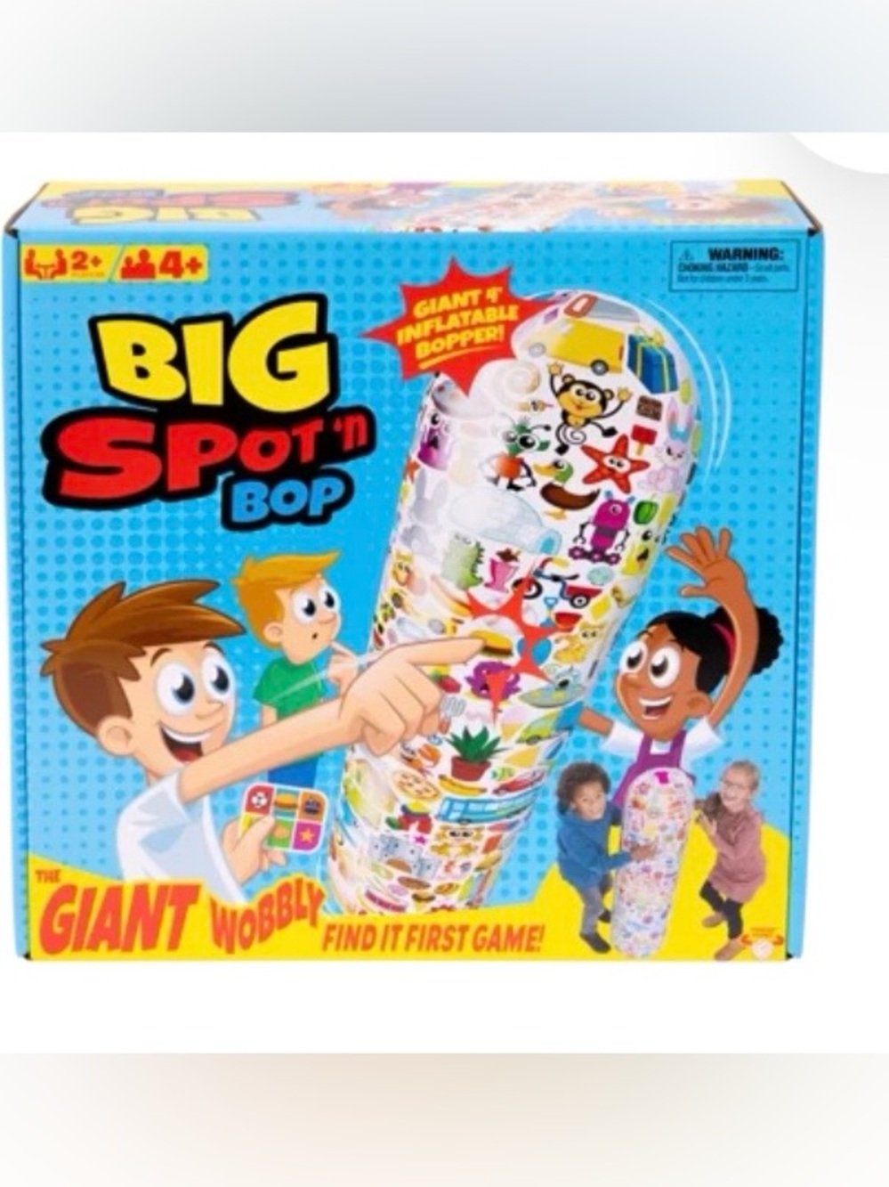 Giant Wobbly Inflatable Bopper - Colorful Print